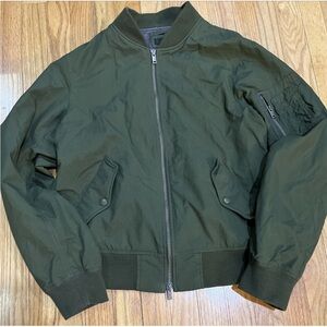 Jil Sander x Uniqlo Jacket Mens M Camo Green Bomber Style Solid